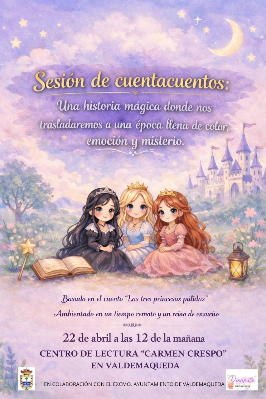 Sesion de cuentacuentos Valdemaqueda abril 2026